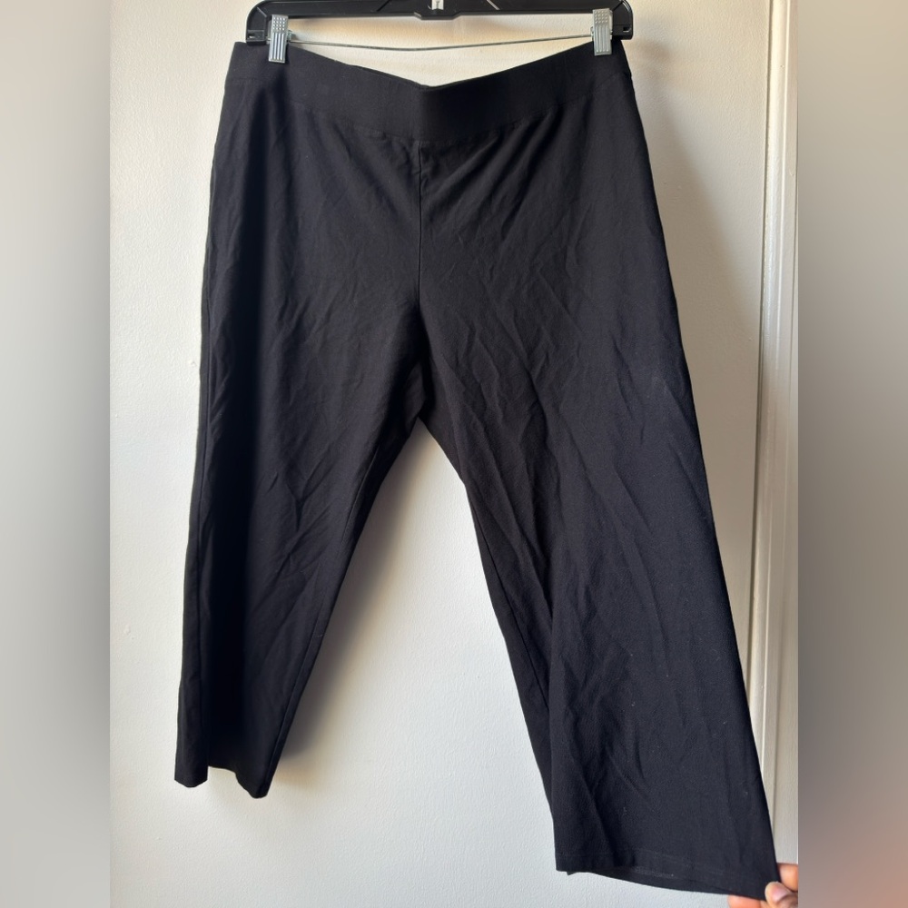 Eileen Fisher Women's Black Cropped Pants
